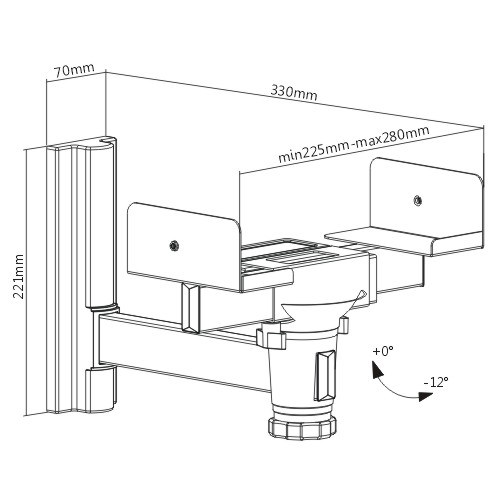 Universal Heavy-duty Clamping Speaker Wall Mount