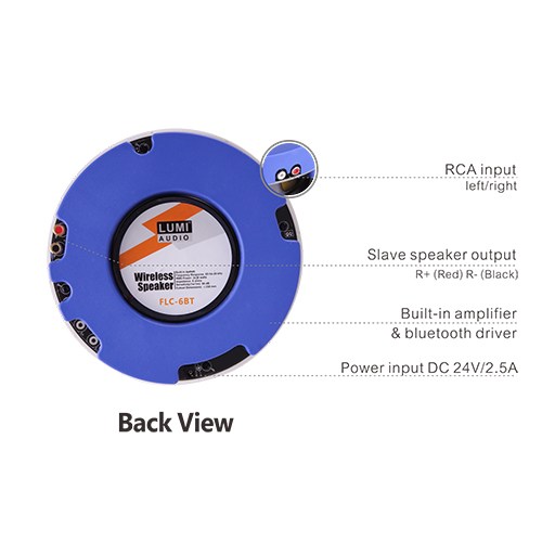 6.5'' 2-Way Bluetooth Ceiling Speaker