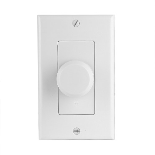 100W Flush In-Wall Speaker Volume Control Decorative Plate with Rotary Knob Style Adjustment