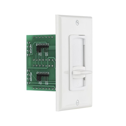 100W Flush In-Wall Speaker Volume Control Decorative Plate with Switchable Style Adjustment 