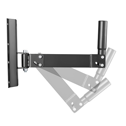 Wall Mount Pivot & Swivel Pro Audio Speaker Bracket Stand with Tiltable Speaker Pole 