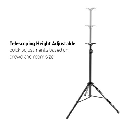 Classic PA Speaker Tripod Stand with Steel Base