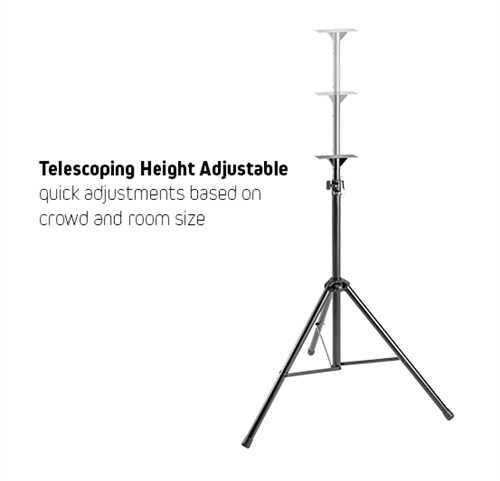 Heavy-Duty PA Speaker Tripod Stand