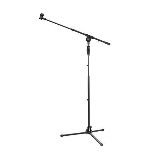 Heavy-Duty Telescopic Boom Microphone Tripod Stand with Hand Clutch