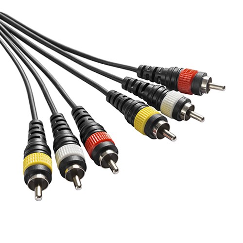3 RCA Male to Male Audio/Video Cable (1.5M/5 Feet) 