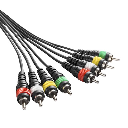 4 RCA Male to 4 RCA Male Audio/Video Cable (1.5M/5 Feet) 
