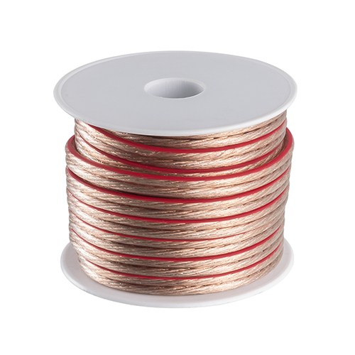 Transparent 16AWG Gauge 2-Conductor Speaker Wire (100M/328 Feet)