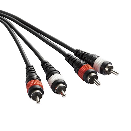 Dual RCA Male to Dual Male Audio Patch Cable (1.5M/5 Feet) 