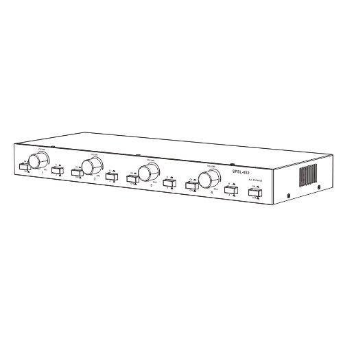 Impedance Matching 2 Source 4-Pair Speaker Selector with Volume Control