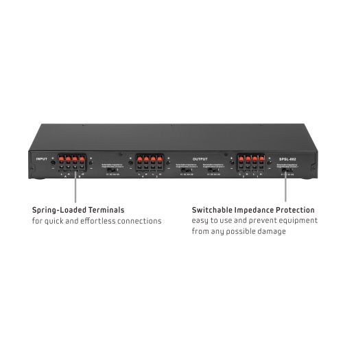 Impedance Matching 2 Source 4-Pair Speaker Selector with Volume Control