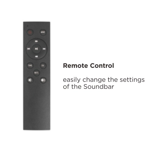 2.0 Channel Detachable Soundbar with Bluetooth