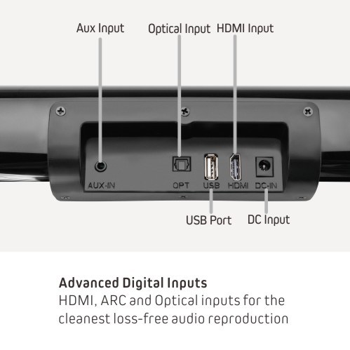 2.0 Channel Bluetooth Soundbar