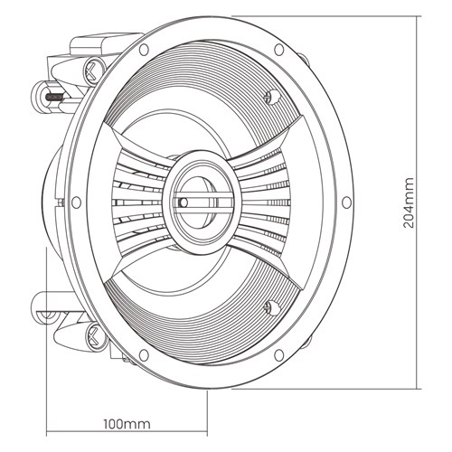 5.25’’ Stylish Ceiling Speaker with 100V Transformer