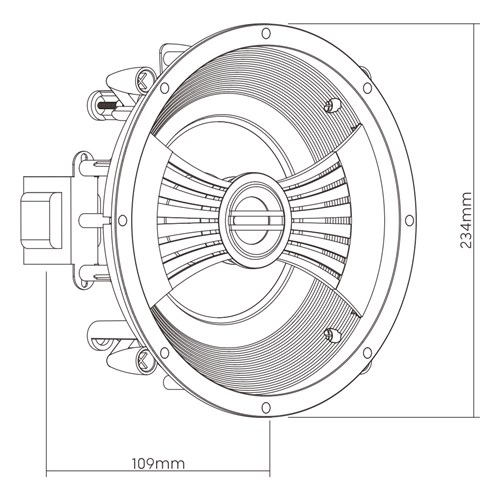 6.5’’ Stylish Ceiling Speaker with 100V Transformer