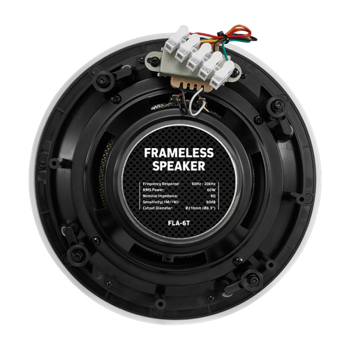 6.5’’ Stylish Ceiling Speaker with 100V Transformer