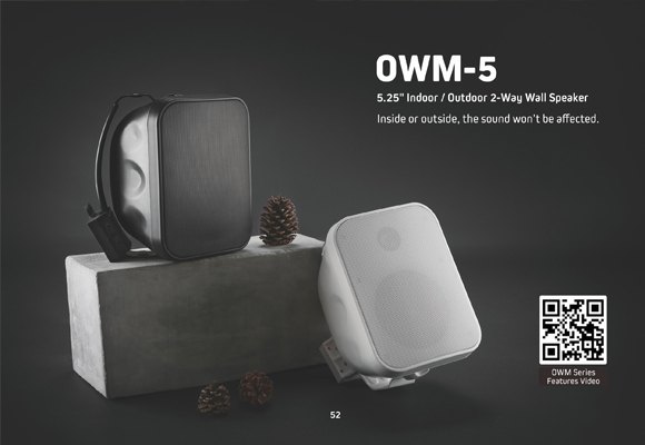 Indoor/Outdoor 2-Way Wall Speaker