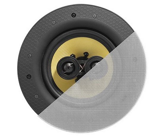 6.5'' Dual Tweeter Classic Frameless Kevlar Type Stereo Ceiling Speaker