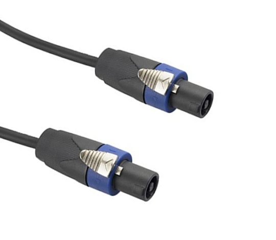 15AWG Professional Male Speakon to Male Speakon Speaker Cable with Twist Lock (1M/3 Feet)