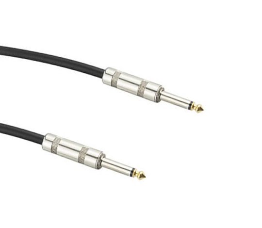 15AWG 6.3mm (1/4" TS) Male to 6.3mm (1/4" TS) Male Patch Cords Speaker Cable (1M/3 Feet)